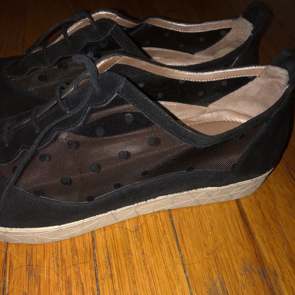 Beautifeel Mesh and Suede Polka Dot Sneakers